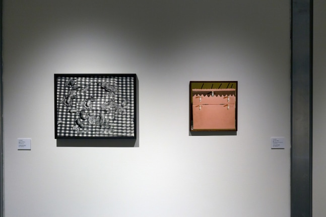 Installation view of Works by Lucas Blalock