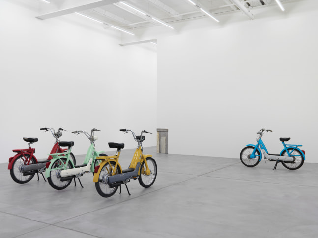 Installation view of Valentin Carron sculpture exhibition