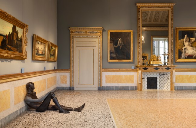 Installation view, Ugo Rondinone, terrone, Galleria d&amp;#39;Arte Moderna, Milan, 2025