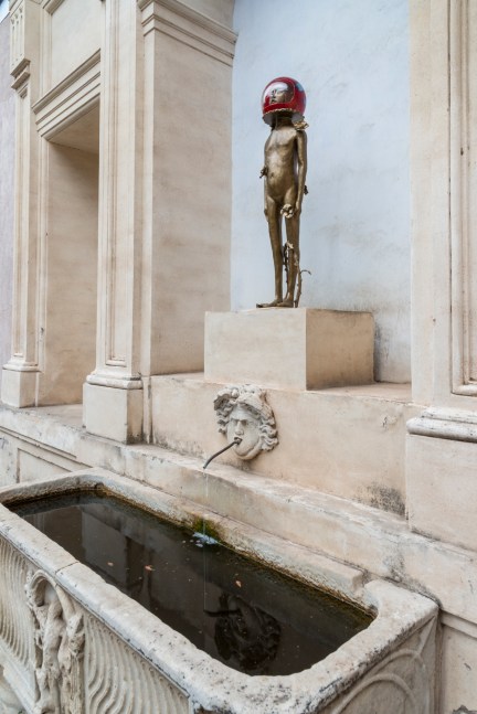 Installation view of sculpture by Jean-Marie Appriou