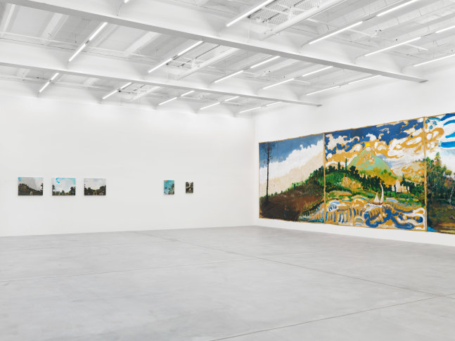 Installation view of Verne Dawson paintings exhibition