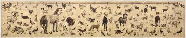 Work on canvas by Tim Rollins and K.O.S.