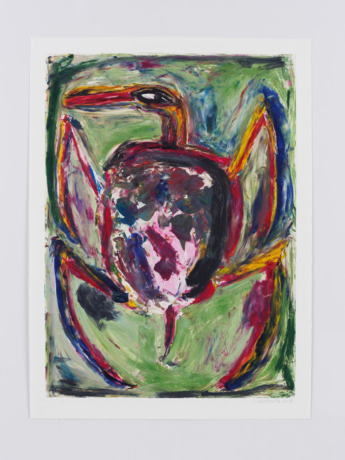 Untitled

2019

Monotype on Somerset paper

Unique

Sheet 92.5 x 68.5 cm / 36 1/2 x 27 in

Frame 101.5 x 76.5 x 3.5 cm / 40 x 30 1/8 x 1 3/8 in

&amp;copy; Josh Smith