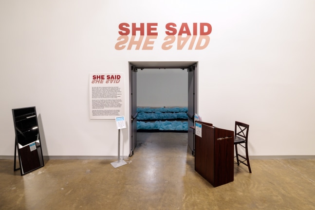 Installation view, Tschabalala Self,&amp;nbsp;She Said, She Said: Contemporary Women Artists, Arlington Museum of Art, Arlington, 2025