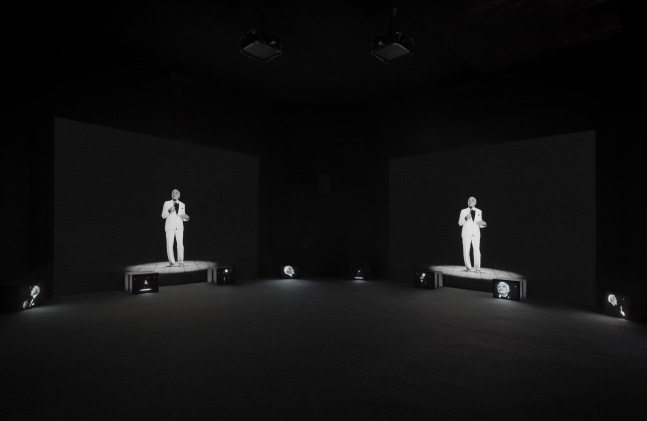 Installation view of works by John Giorno