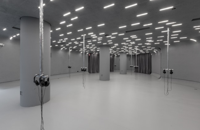 Installation view of works by John Giorno