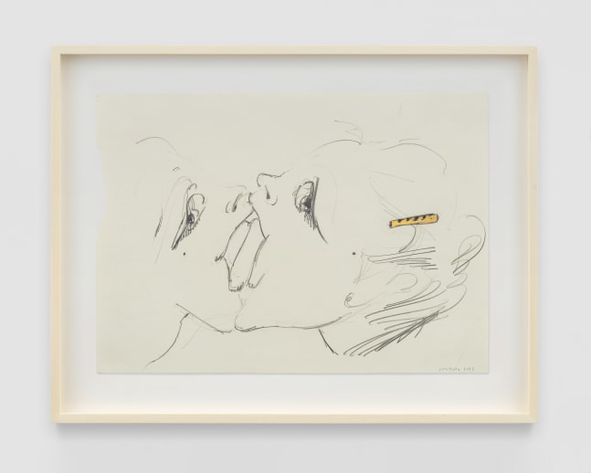 Tonguelets

2023

Gold foil and pencil on paper

Sheet 32 x 45 cm / 12 5/8 x 17 3/4 in

Frame 43.5 x 56 cm / 17 1/8 x 22 in

&amp;copy; Sofia Mitsola