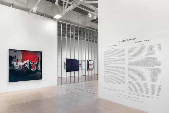 Installation view of Works by Lucas Blalock