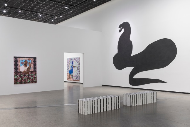 Installation view, Tschabalala Self, Skin Tight, Australian Centre for Contemporary Art, Melbourne, 2025