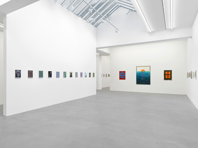 Installation view, Jean-Fr&amp;eacute;d&amp;eacute;ric Schnyder, &amp;OElig;L AUF LEINWAND, Galerie Eva Presenhuber, Waldmannstrasse, Zurich, 2024
