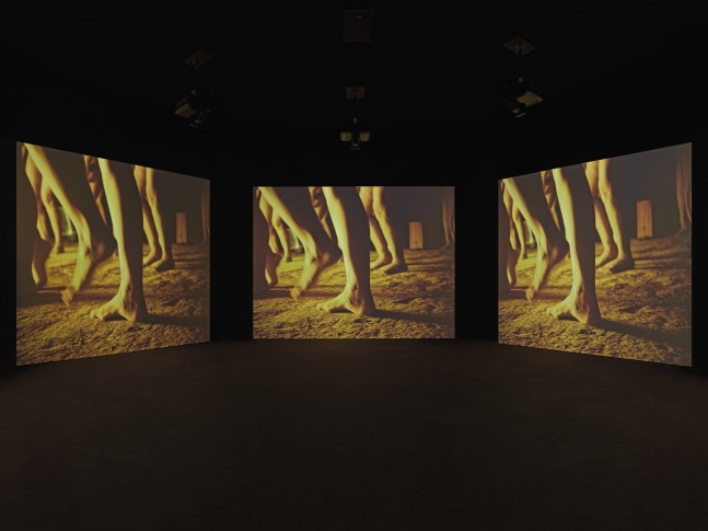 installation view of works by Ugo Rondinone