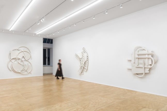 installation view of works by Wyatt Kahn