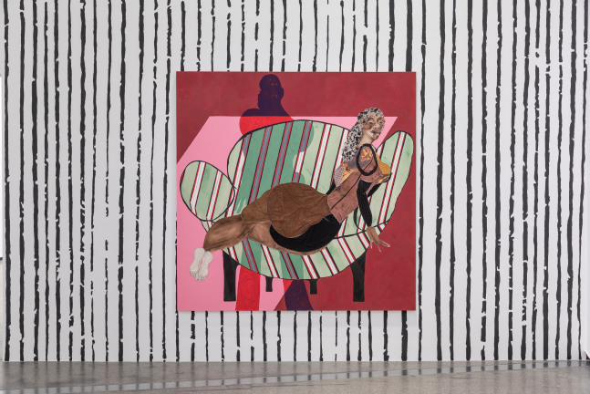 Installation view, Tschabalala Self, Skin Tight, Australian Centre for Contemporary Art, Melbourne, 2025