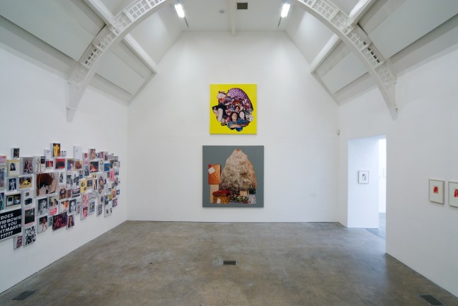 Installation view of works by Steven Shearer