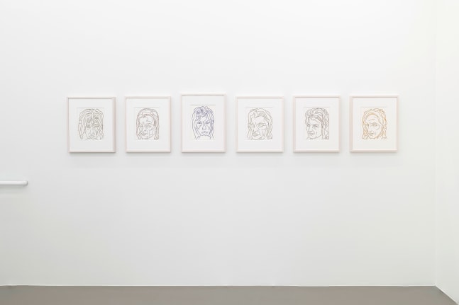 Installation view, Zeichnungen und Drucke / Drawings and Prints, Galerie Eva Presenhuber, Vienna, 2025