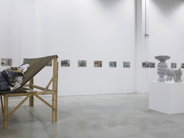 Installation view of works by Jean-Frédéric Schnyder