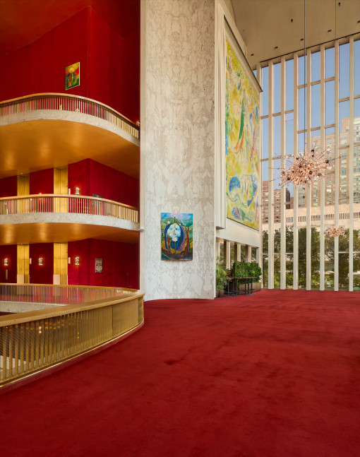 Installation view, Shara Hughes, Librettos, The Metropolitan Opera, New York,&amp;nbsp;September 2024 &amp;ndash; June 2025