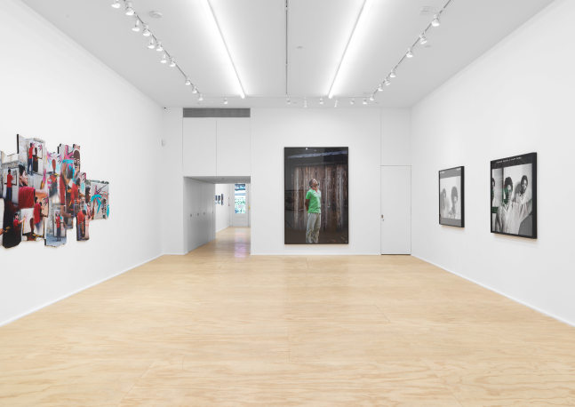 Installation view of photographs by Lee Jaffe