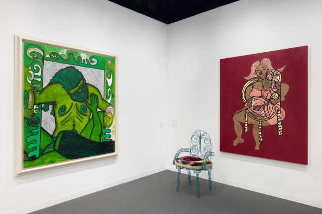 installation view of works by various artists