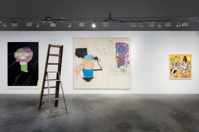 Installation view of works by various artists