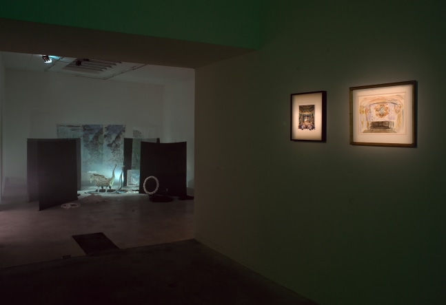 Installation view of works by Karen Kilimnik