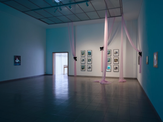Installation view, Karen Kilimnik, Swan Lake, Kunsthaus Glarus, Glarus, 2023