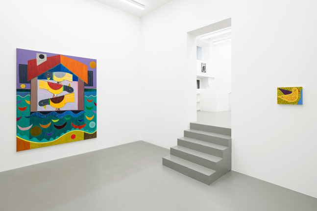 Installation view, Austin Eddy, Songs For The Sun., Galerie Eva Presenhuber, Vienna, 2024