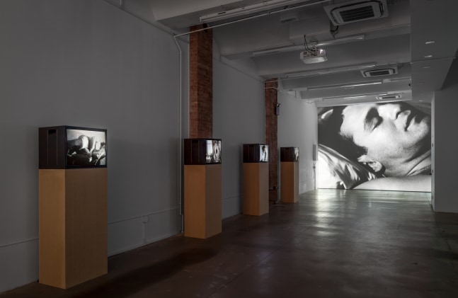 Installation view of works by John Giorno