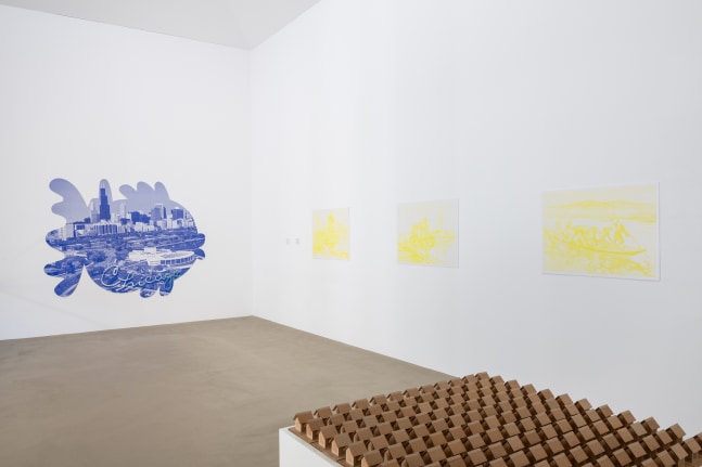 Installation view of sculptures by Jean-Frédéric Schnyder