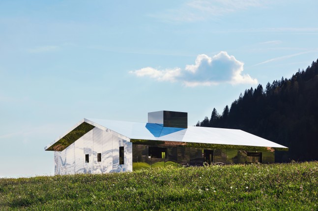 Installation view of living art installation by Doug Aitken