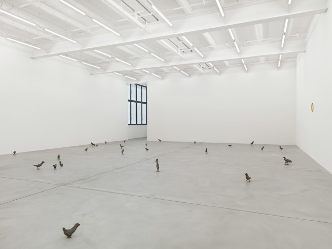 Installation view of Ugo Rondinone sculpture and installation exhibition