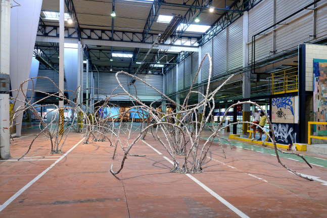 Installation view of sculptures by Jean-Marie Appriou