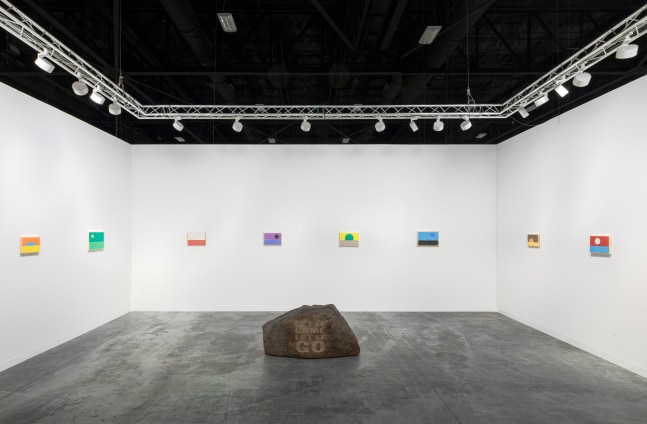 Installation view of works by various artists