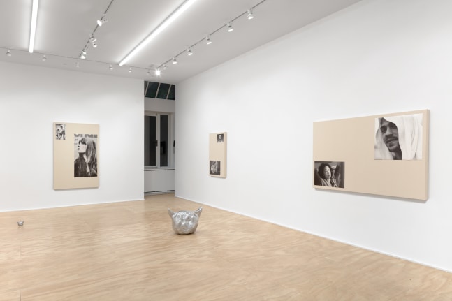 Installation view of sculptures and wall works by Sarah Ortmeyer