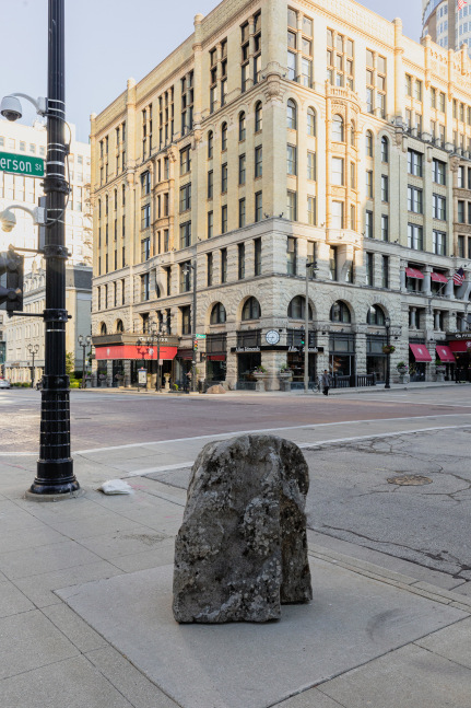 Installation view, John Giorno, Nature Doesn&amp;#39;t Know About Us, Sculpture Milwaukee, curated by Ugo Rondinone, Milwaukee, 2023