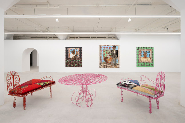 Installation view, Tschabalala Self, The Illusion of the Self, Longlati Foundation, Shanghai, 2025