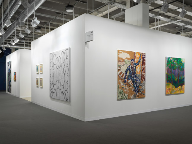 Installation view of works by various artists