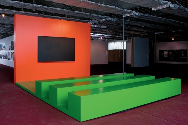 Installation by Gerwald Rockenschaub, 2007 Wood, acrylic lacquer 300 x 535 x 400 cm Installation view, documenta 12, Kassel, 2007