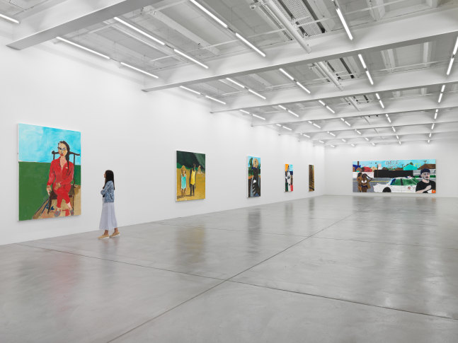 Installation view of paintings by Henry Taylor