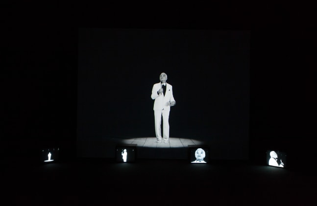 Installation view of works by John Giorno