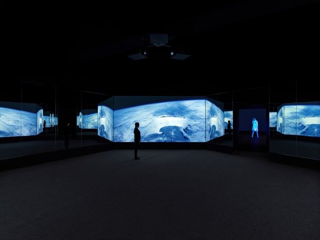 Installation view of Works by Doug Aitken