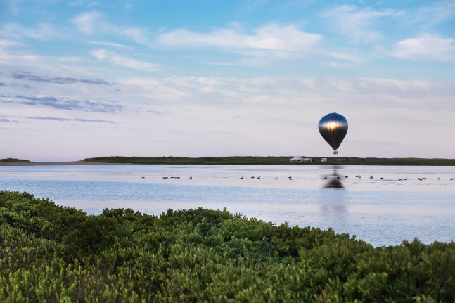 Installation view of living art installation by Doug Aitken