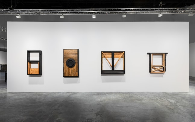 Installation view of works by various artists