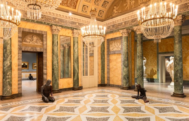 Installation view, Ugo Rondinone, terrone, Galleria d&amp;#39;Arte Moderna, Milan, 2025