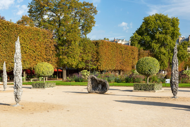 Installation view of sculptures by Jean-Marie Appriou