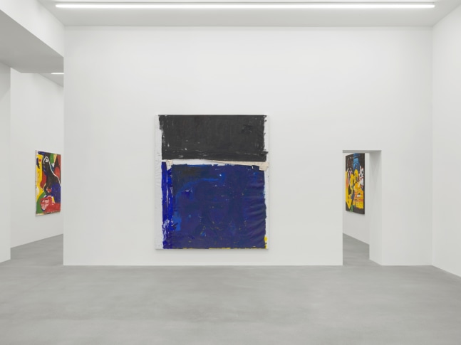 Installation view of Joe Bradley painting and drawing exhibition