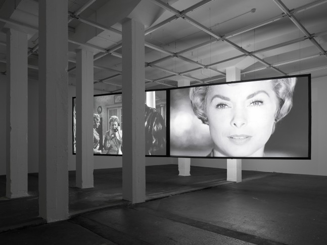 Installation view of Douglas Gordon film and installation exhibition