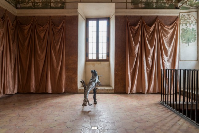 Installation view of sculpture by Jean-Marie Appriou