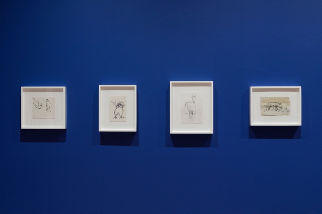 Installation view, Josh Smith, Life Drawing, The Drawing Center, New York, 2024