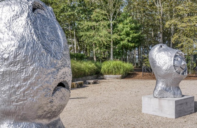 Installation view, Ugo Rondinone, sunrise. east, The Watermill Center, Hamptons, 2025